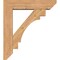 Ekena Millwork Merced Slat Smooth Bracket w/ Offset Brace, Western Red Cedar, 7 1/2"W x 32"D x 36"H BKT0806X32X36MRC06SWR - alternate 2
